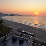 Beautiful Terrace Facing The Beach Of Copacabana