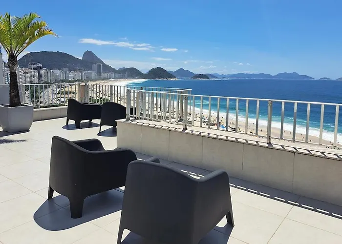 Beautiful Terrace Facing The Beach Of Copacabana